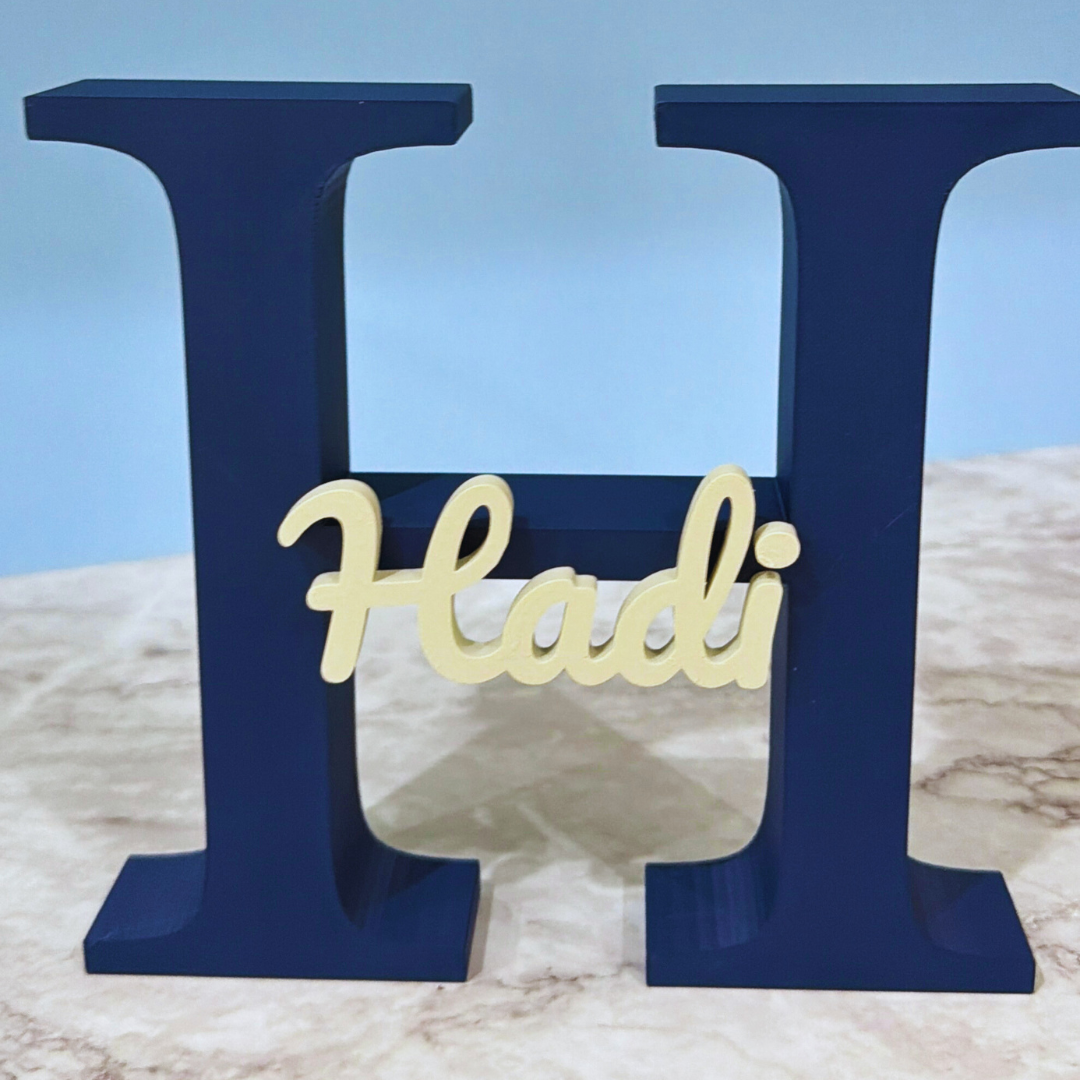 Custom Initial Name Sign