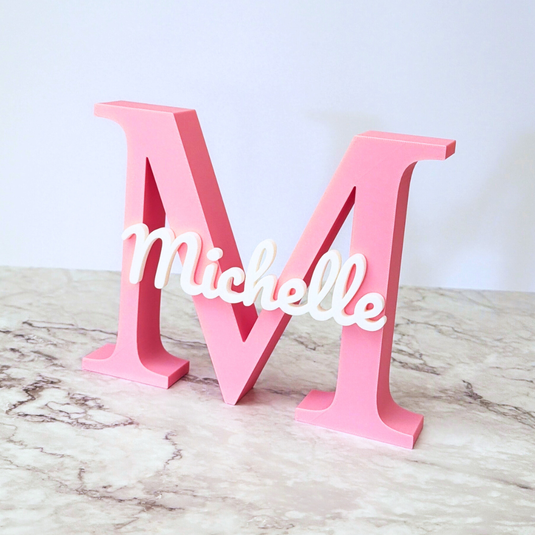 Custom Initial Name Sign