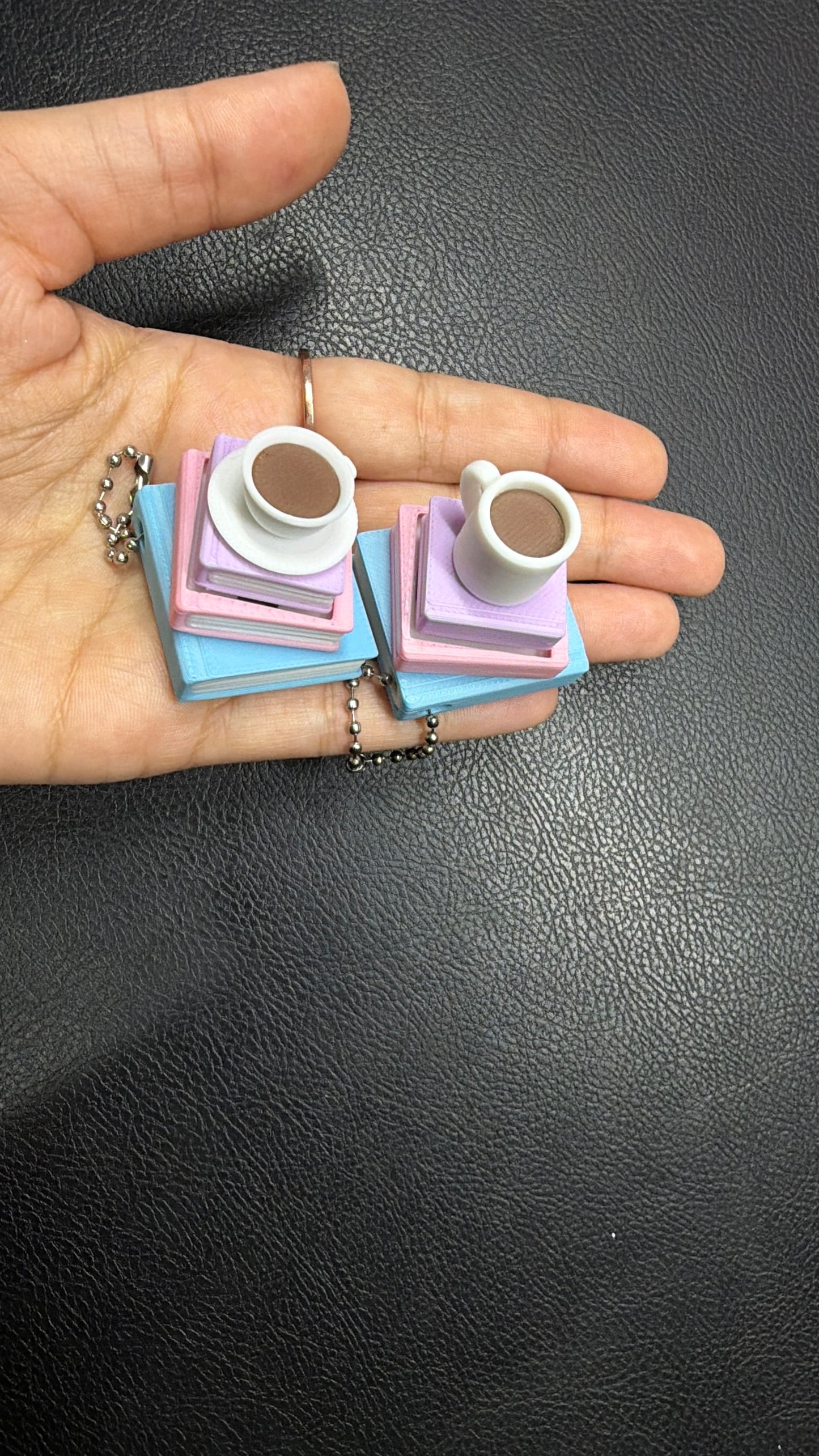 Book Stack Fidget Clicker with Tea or Coffee